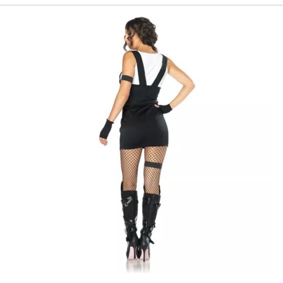 Spirit Halloween Adult Sultry Swat Officer Costume Black/White - Picture 2 of 5